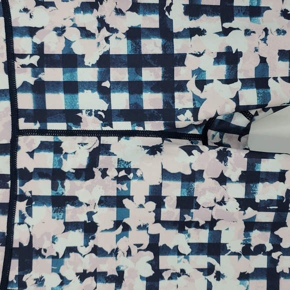 Sweaty Betty Super Sculpt Leggings Full Length Floral Check Side Pocket Womens M - Picture 4 of 11